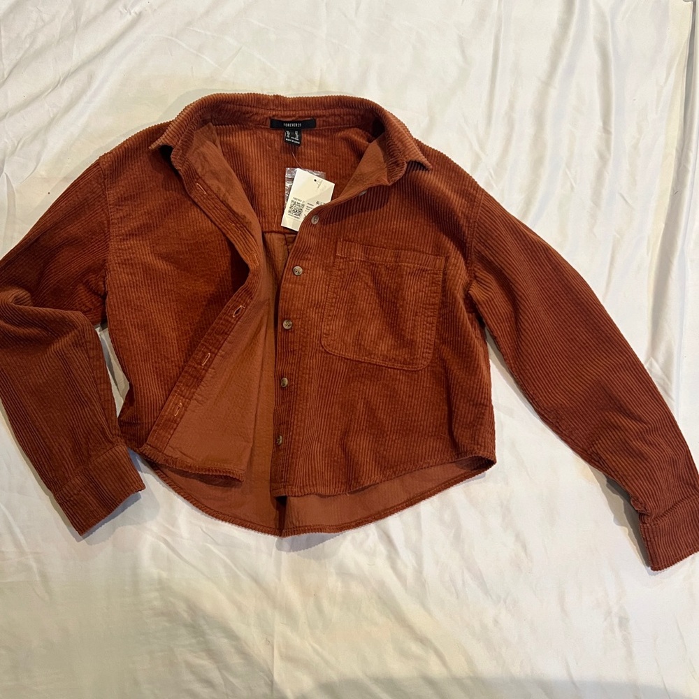 Forever 21 Rust Cropped Jacket